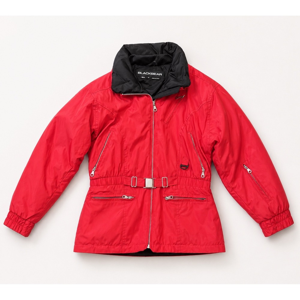 Vintage BLACKBEAR Red Puffer Ski Jacket Women's Size 8 Winter Snow‎ Coat